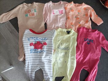Lot pyjamas été 1 mois
