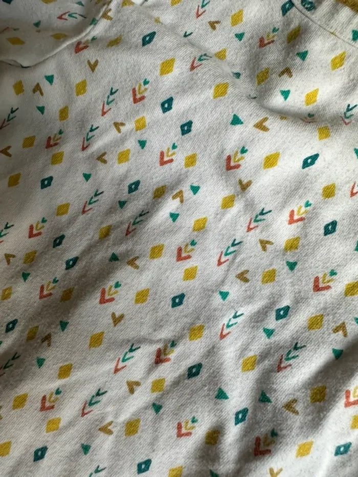 Pyjamas coton léger 56cm renard - photo numéro 5