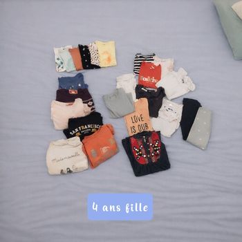 Lot vêtements fille 4 ans 