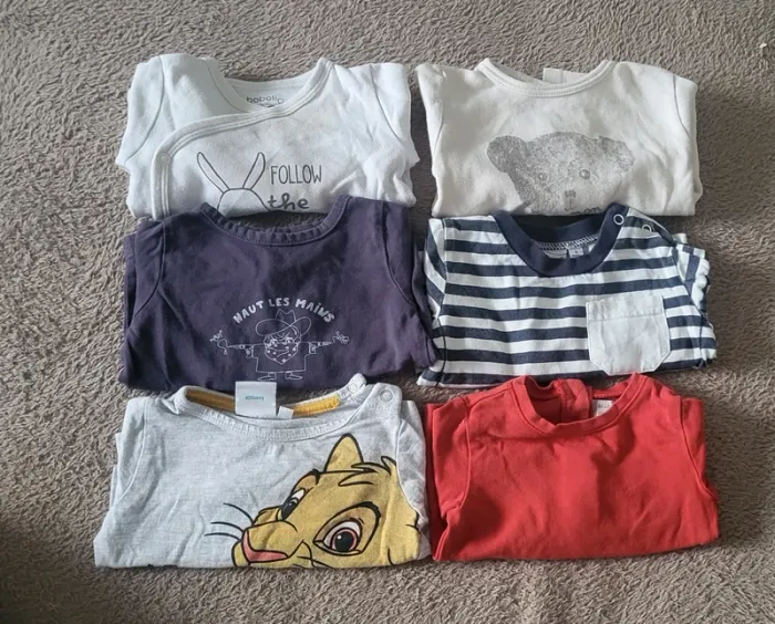 Lot tee shirt 3 mois