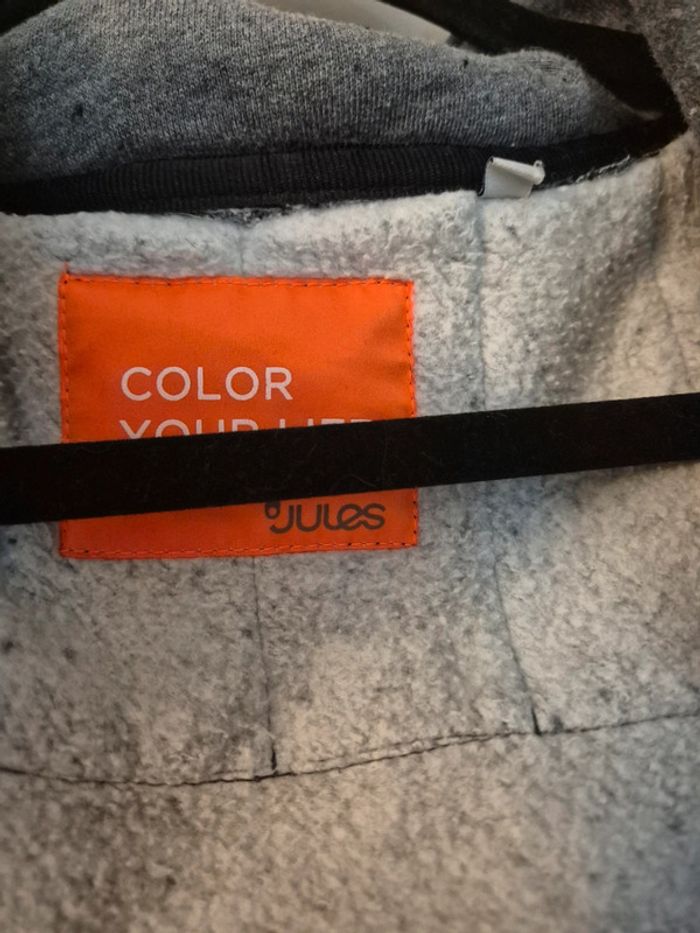 Veste grise et noire Jules taille L - photo numéro 8