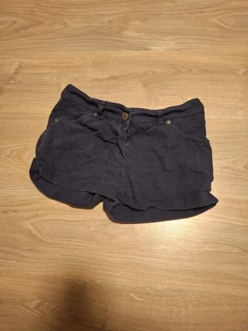 Short femme taille l bleu