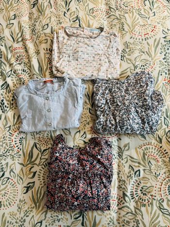 Lot de 4 chemisiers/ chemises 24M