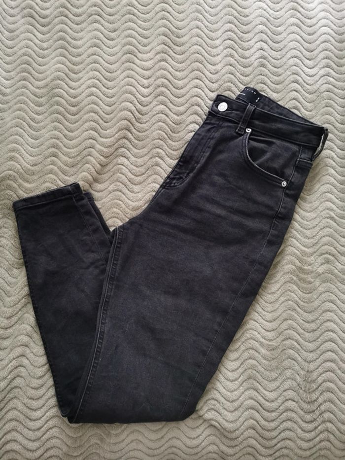 Jean skinny taille haute noir Asos