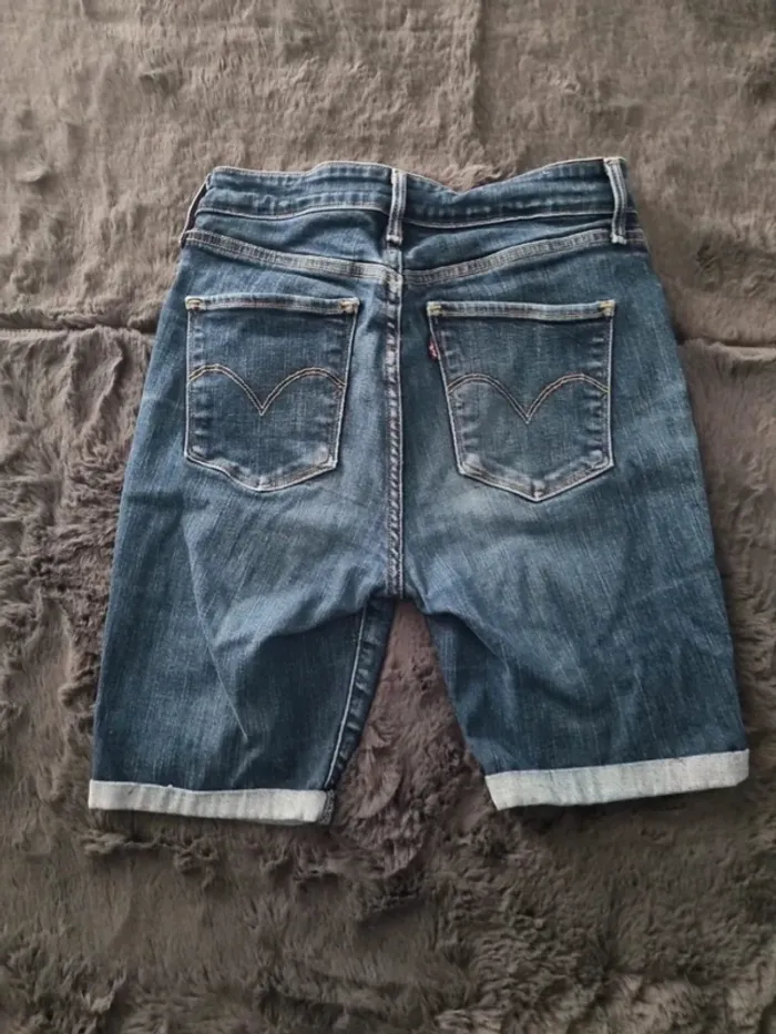 Short jeans levis bleu femme taille S - photo numéro 2