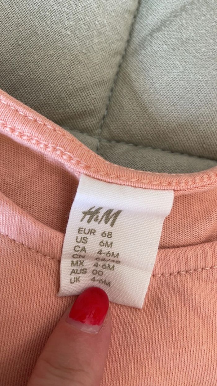 Ensemble H&M 6 mois short/tshirt - photo numéro 3