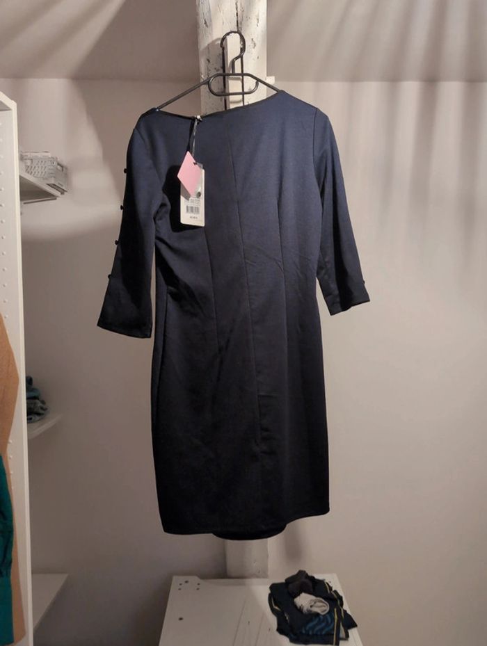 Robe bleu marine habillé chic - photo numéro 4