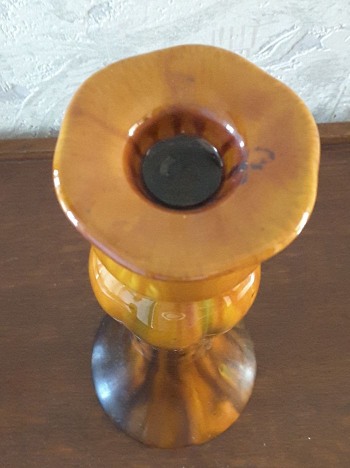 Bougeoir en céramique émaillée - photo numéro 3