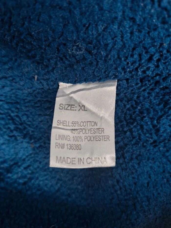 Veste épaisse à capuche nfl / taille XL homme / bleu / sérigraphie - photo numéro 15