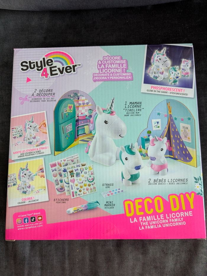 Famille licorne à décorer et à customiser - photo numéro 2