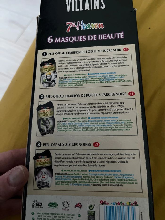 Lot de 6 masque visage Disney Villain - photo numéro 2