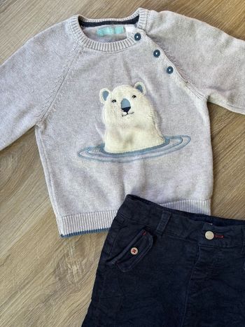 Ensemble pull + pantalon garçon taille 12 mois