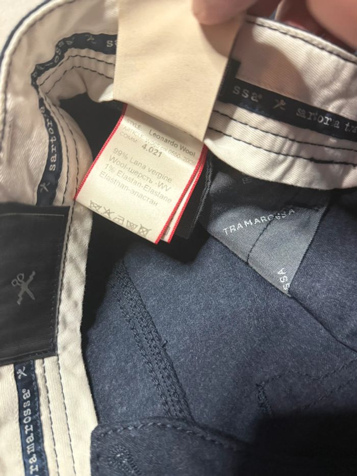 Tramarossa - Jean en laine, coupe droite, Bleu foncé, taille 36 - photo numéro 5