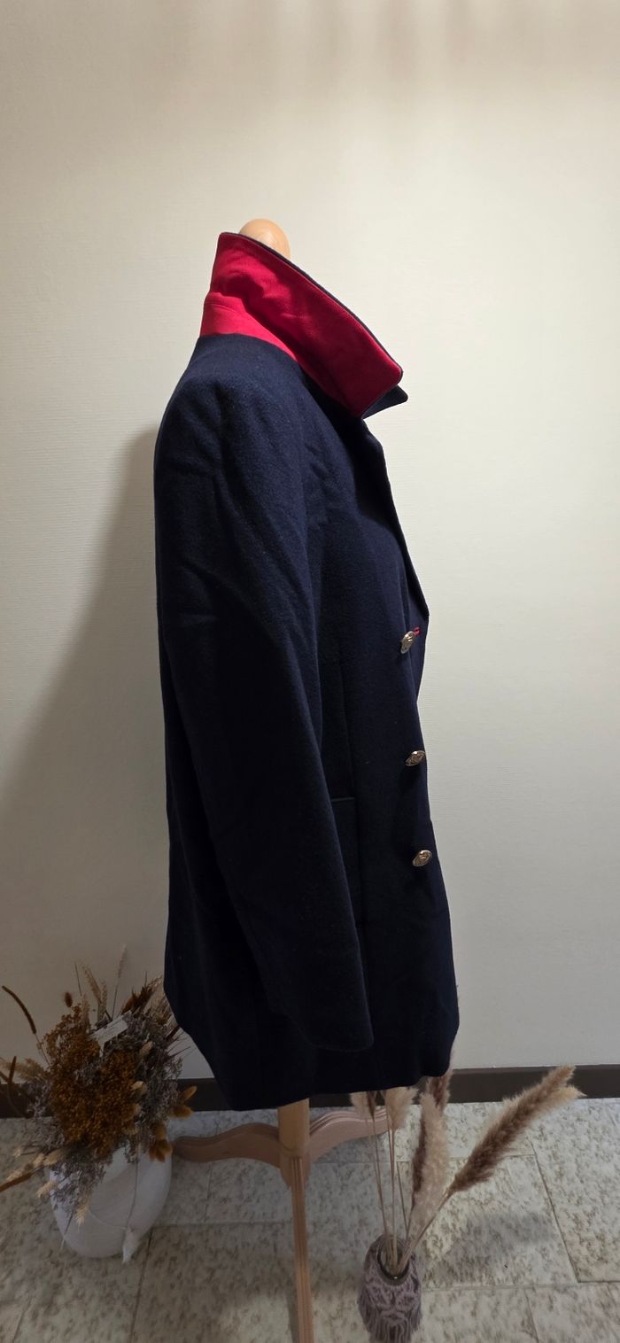 Manteau long bleu marine  style officier Etam - photo numéro 7