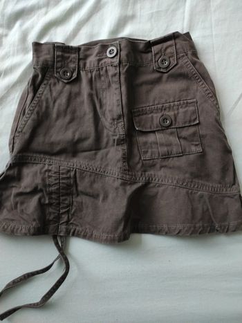 Jupe jean marron T6A