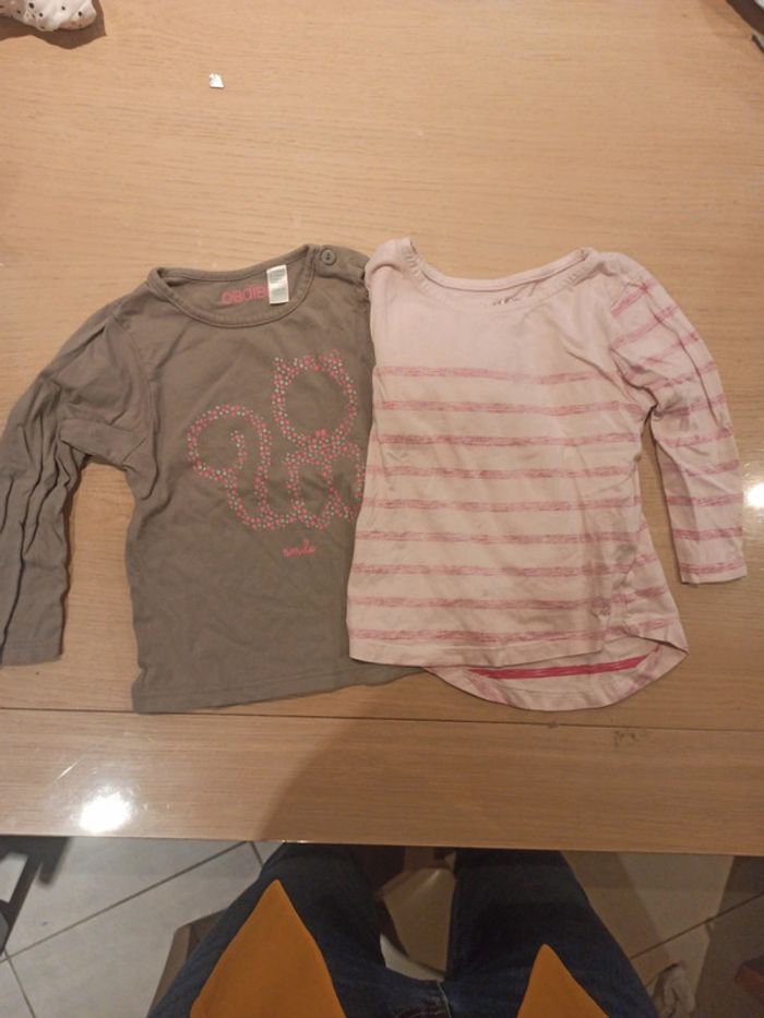 Lot t-shirt manche longue