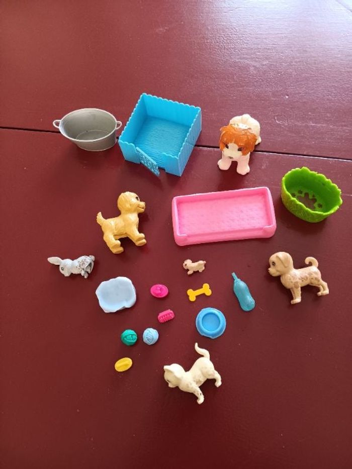 Animaux et accessoires barbie complet lot
