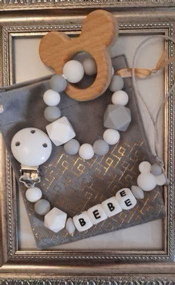 Ensemble Attache tétine et anneau de dentition