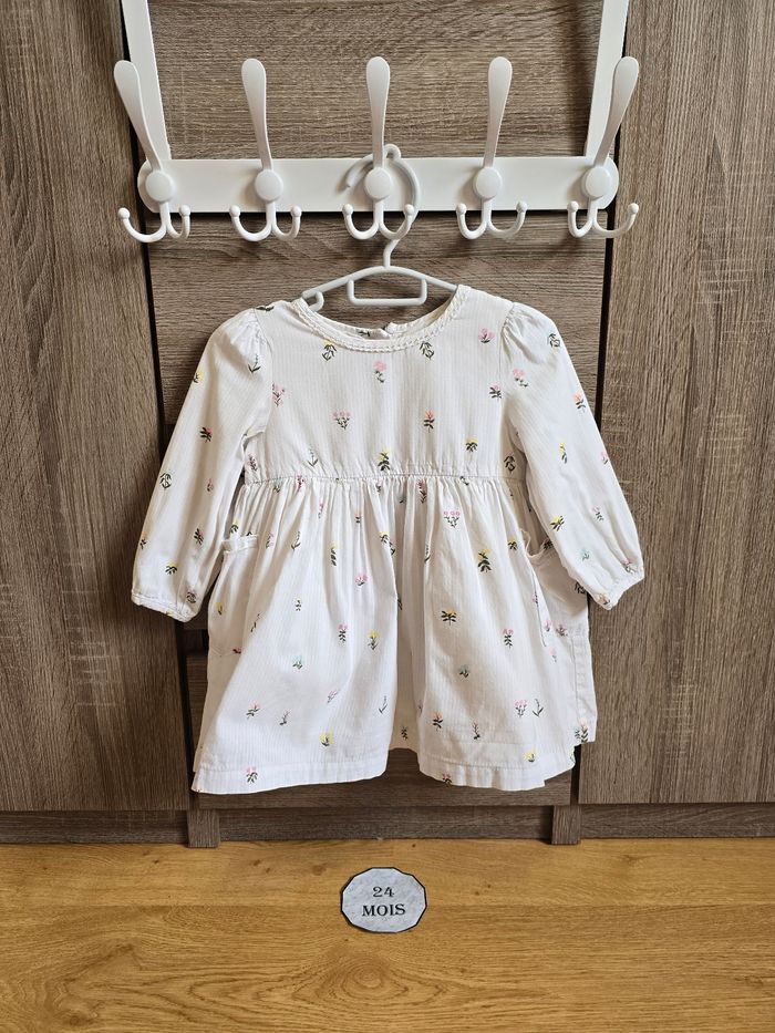 Vêtement Bébé Fille - Ensemble : Robe + Gilet + Collant - Sergent Major - 24 mois 86 cm - photo numéro 2