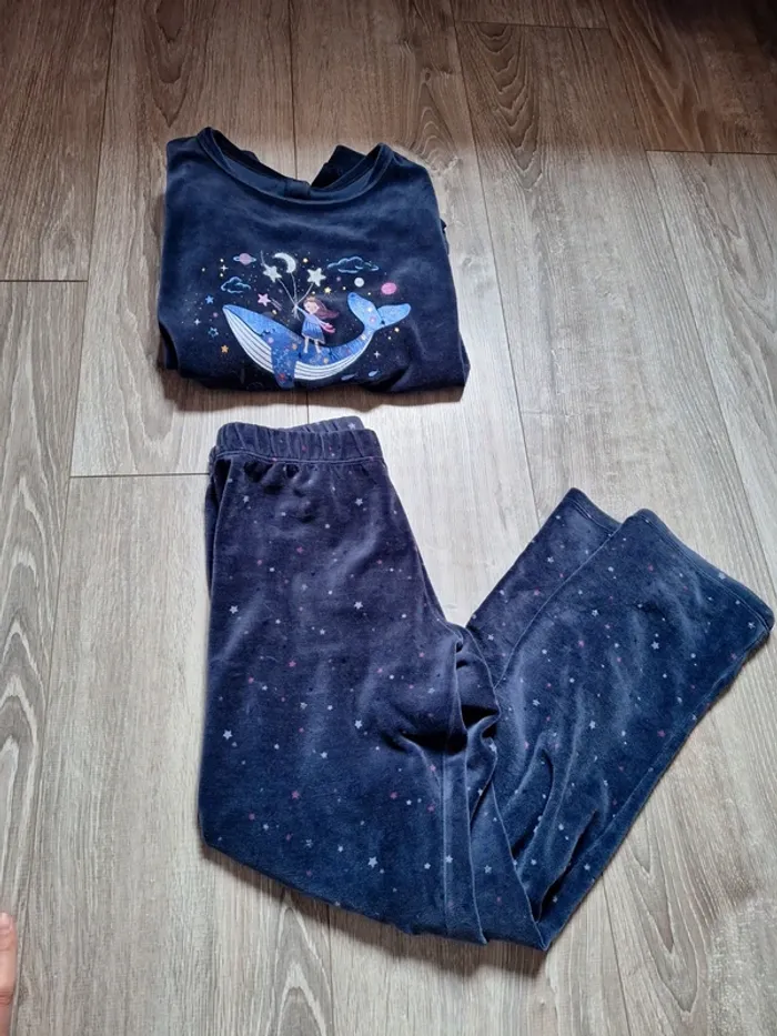 Pyjama sergent major velours hiver 11 ans