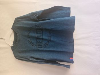 T-shirt manches longues 2/4 ans Lupilu Bleu canard chiné