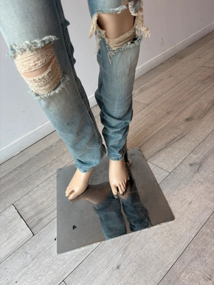 Jeans skinny trouée neuf eleven paris - photo numéro 3