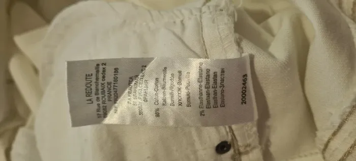 Jupe blanche en jean La Redoute - photo numéro 3