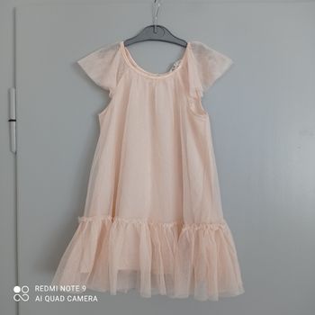 Robe beige abricot 3ans