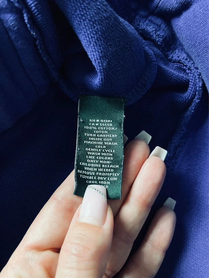 Pull bleu Lauren Ralph Lauren (logo brodé) pour femme, taille S - photo numéro 5