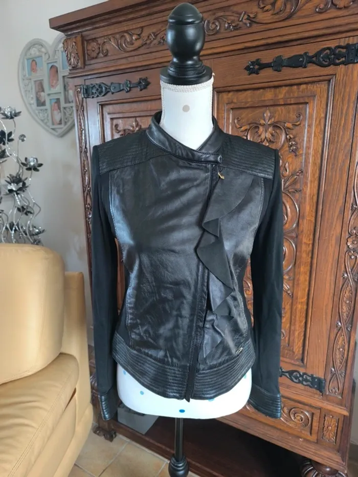 Superbe veste cuir véritable - photo numéro 2