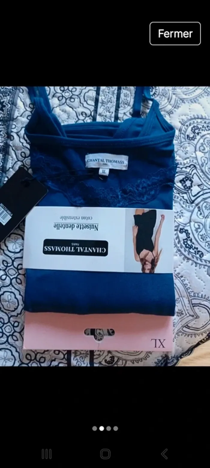 Nuisette dentelle bleu marine prix boutique 40€ - photo numéro 2