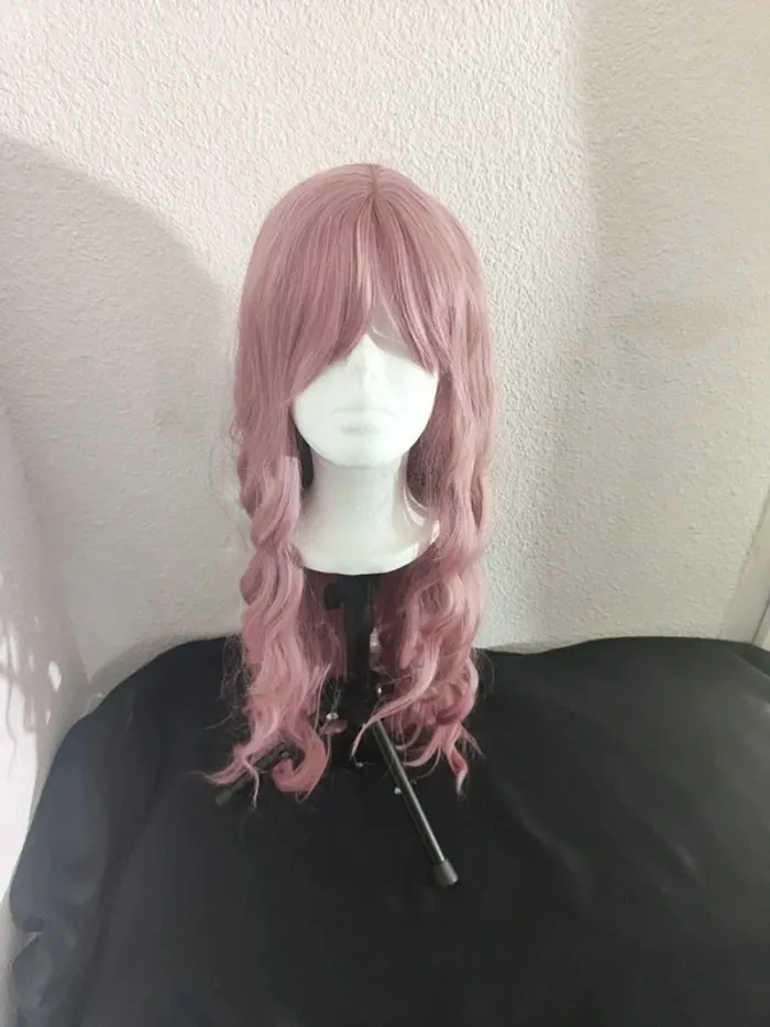 Perruque Naturelle Rose Pastel Luxe Tendance - photo numéro 10