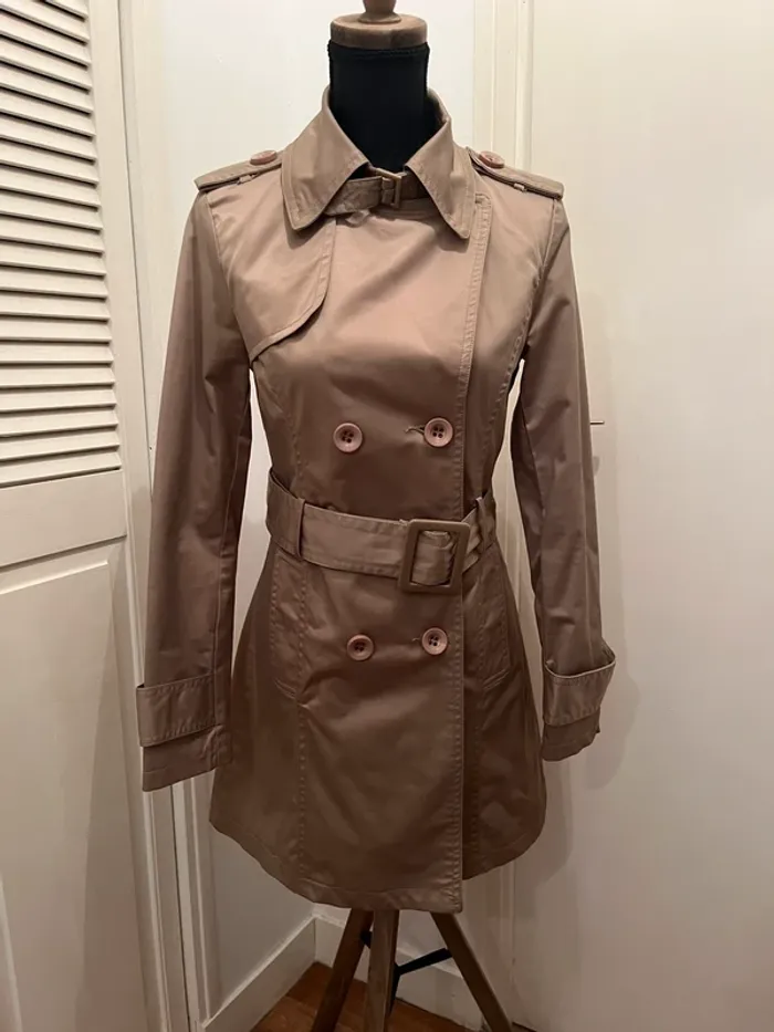 Veste - trench - camel - taille 36 - photo numéro 9