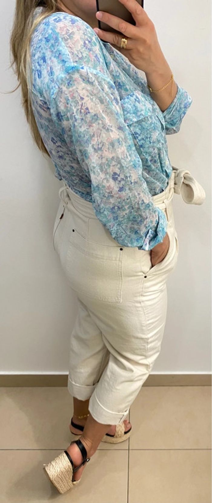 Chemise fleurie transparente - photo numéro 6