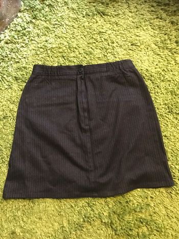 Jupe noire rayures grises 12 ans chattawak