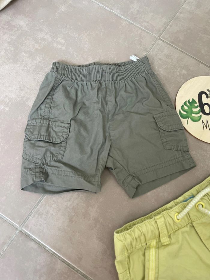 Lot de deux shorts pantalons taille 6 mois obaibi - photo numéro 3