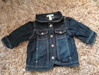 Veste en jean, obaibi, taille 6 mois