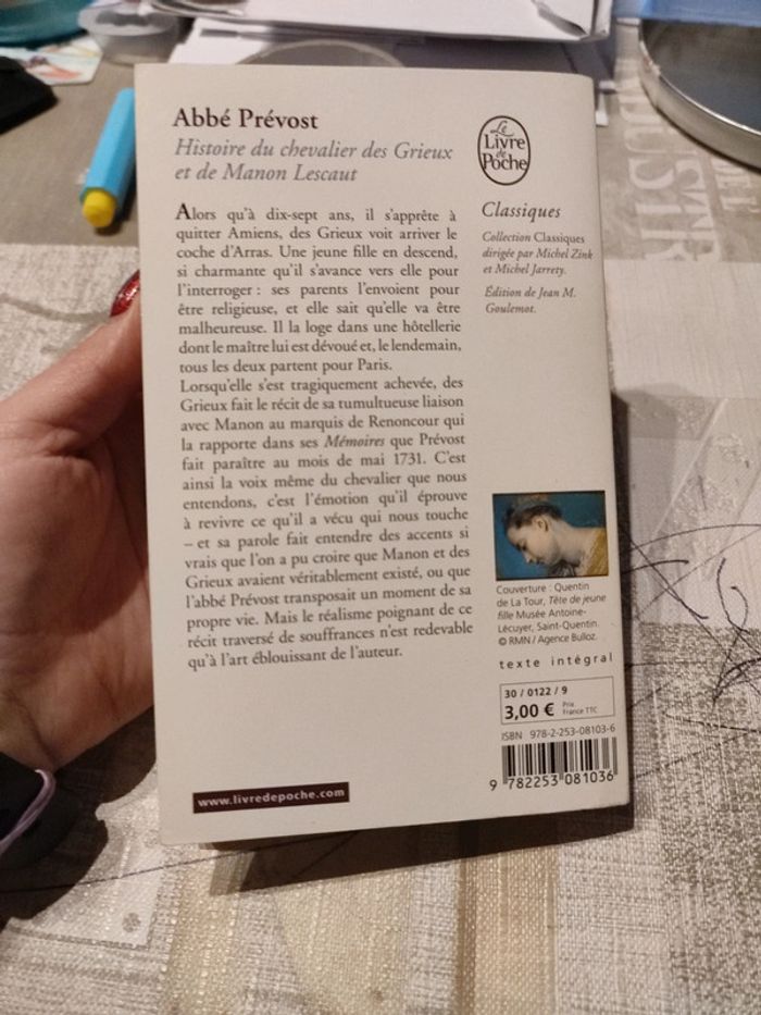 Histoire du chevalier des grieux et de Manon Lescaut, abbé Prévost - photo numéro 2