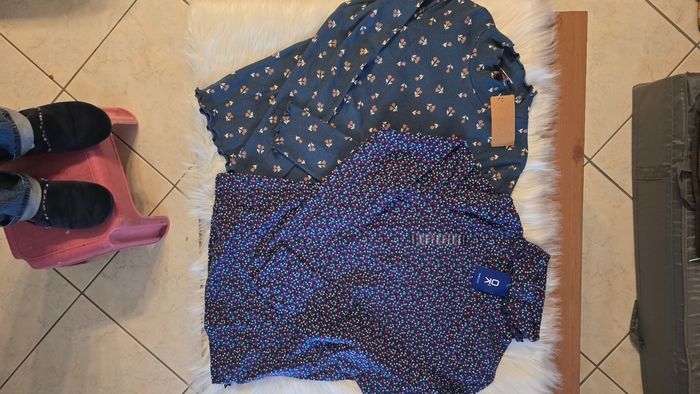 (Neufs non portés) 🤩🥰 teeshirts ml col montants 12 ans fille 🥰🤩 - photo numéro 4