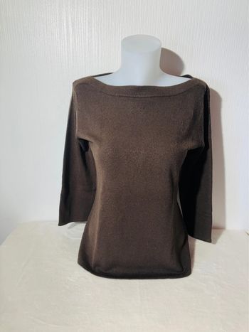 Pull femme marron léger Lady Attitude - Taille L 🤎