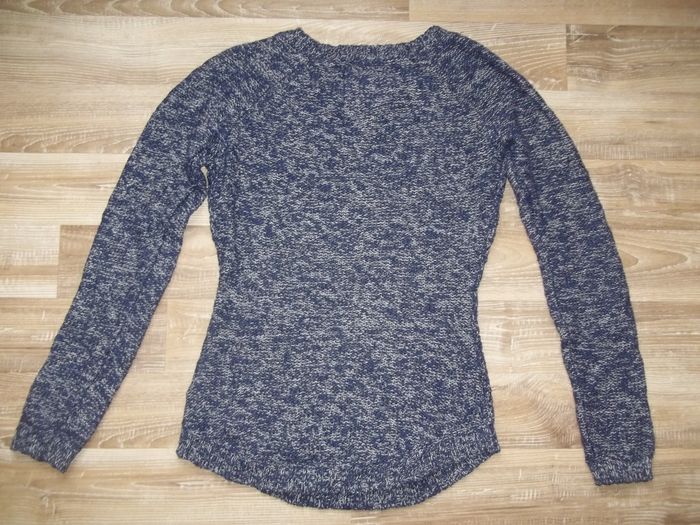 Pull torsadé bleu chiné L.O.G.G. taille S - photo numéro 5
