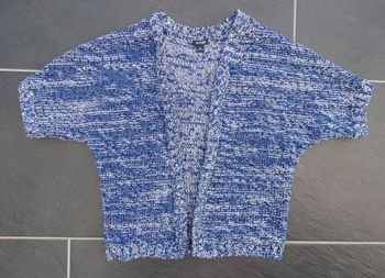 Joli gilet bleu et blanc fille 6 ans (114-119 cm) neuf