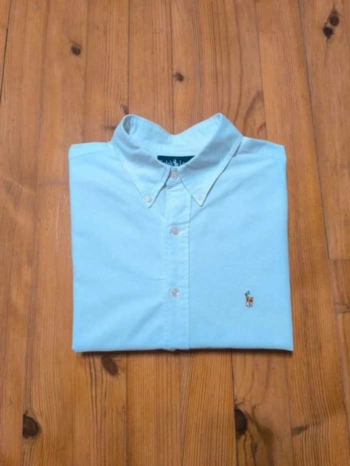 Chemise Manches longues - Ralph Lauren - Logo brodé premium - Blanc - Taille XXL