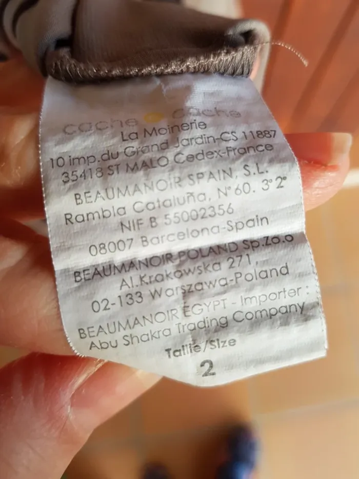 Blouse satin taupe dorée - photo numéro 11