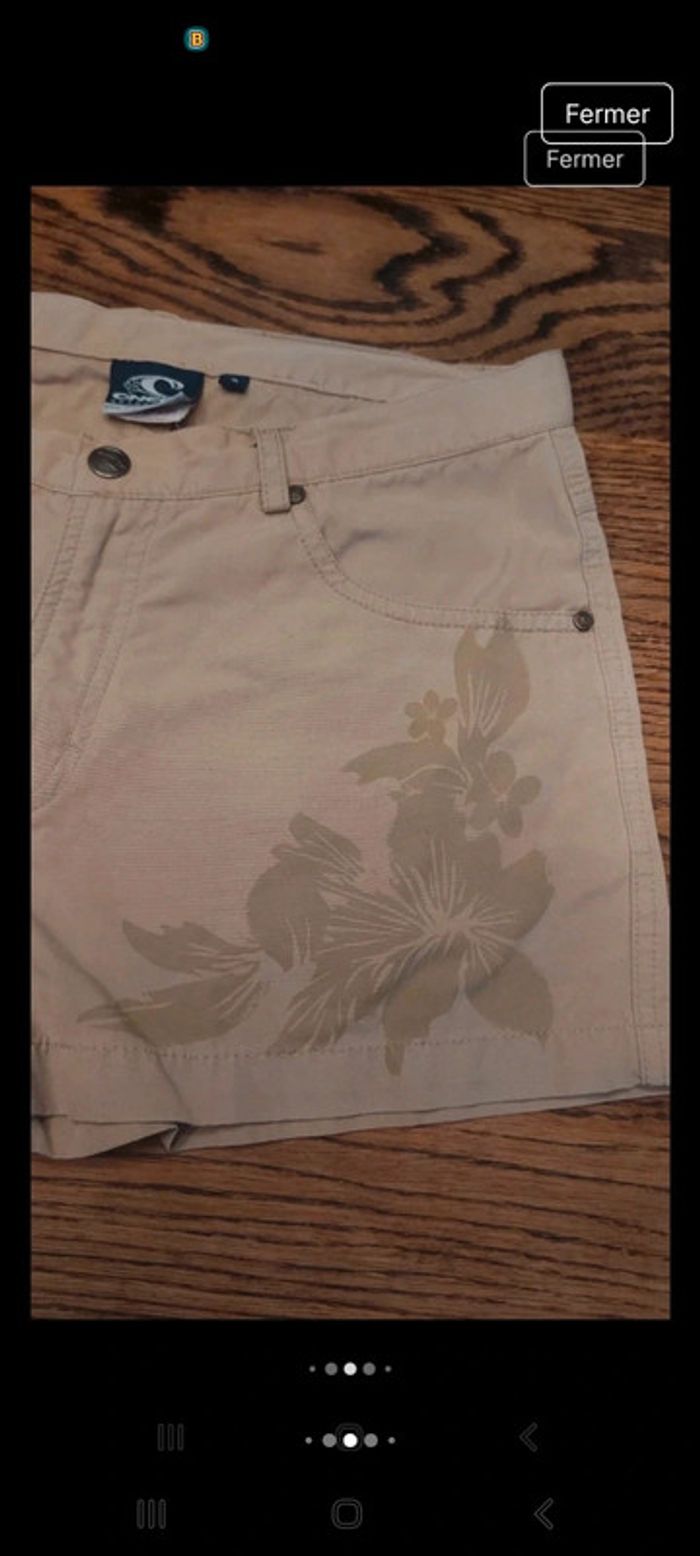 Jolie Short femme beige O'Neill taille S - photo numéro 6