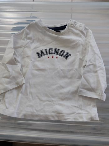 T-shirt manche longue 3 mois