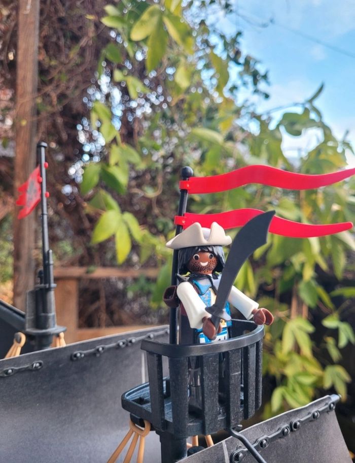 Superbe Playmobil Bateau pirates des ténèbres playmobil 6678 💀 +accessoires +perso - photo numéro 6