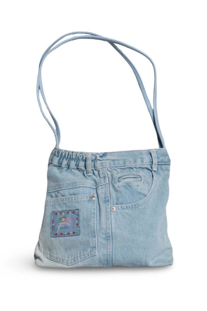 Sac cabas en denim tote bag – Vintage vibes - photo numéro 6