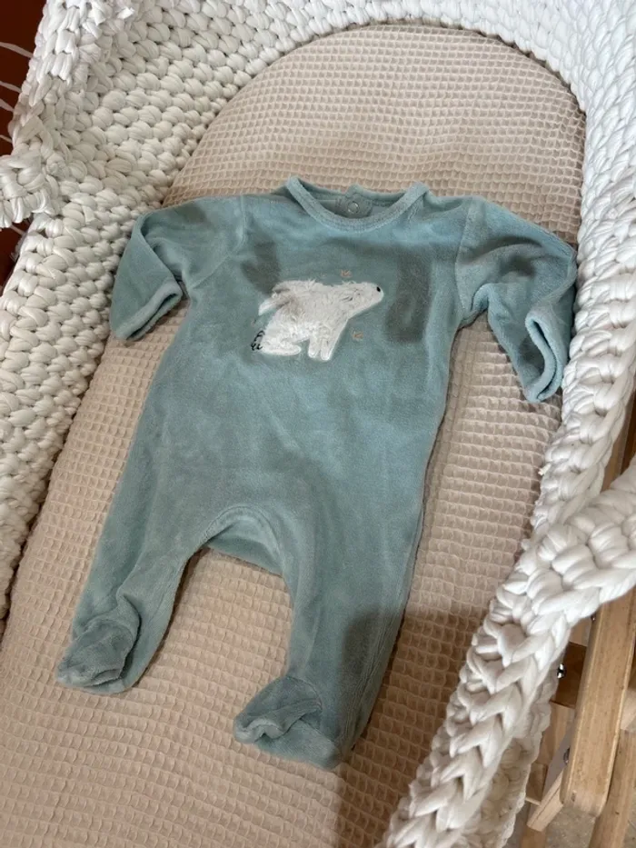 Pyjama bleu kiabi 1m lapin - photo numéro 2