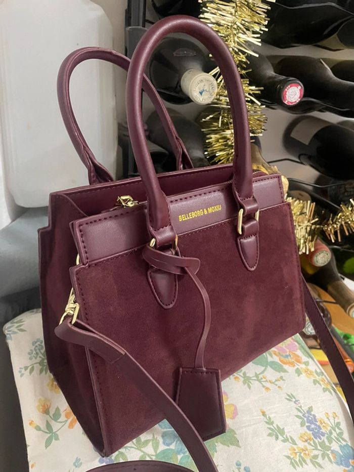 Sac Fourre-Tout Élégant Bordeaux pour Femme - Chic Couleur Unie - photo numéro 7